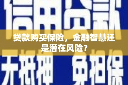 王益贷款购买保险，金融智慧还是潜在风险？