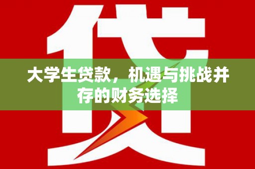 王益大学生贷款，机遇与挑战并存的财务选择