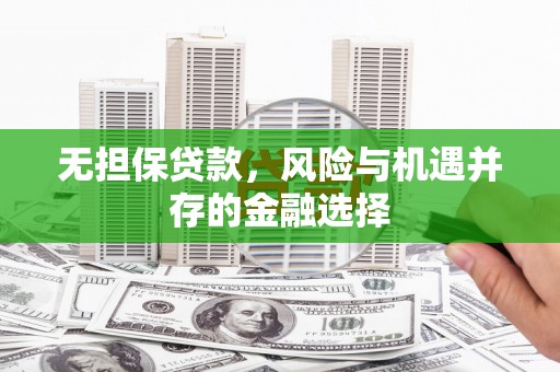 王益无担保贷款，风险与机遇并存的金融选择