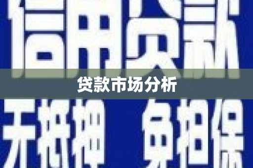 王益贷款市场分析