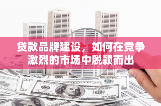 王益贷款品牌建设，如何在竞争激烈的市场中脱颖而出