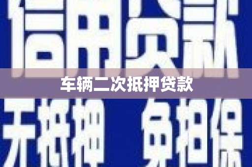 王益车辆二次抵押贷款