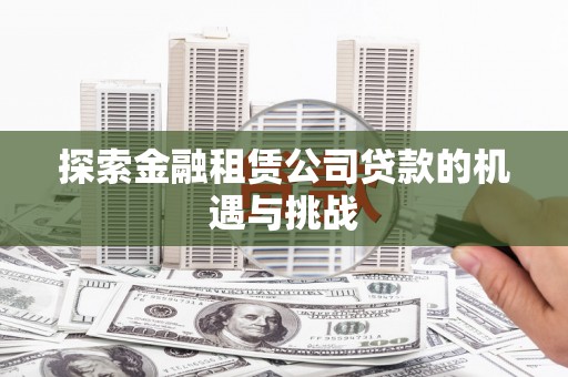 王益探索金融租赁公司贷款的机遇与挑战