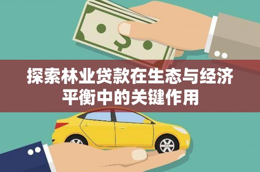 王益探索林业贷款在生态与经济平衡中的关键作用