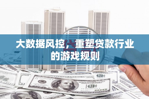 王益大数据风控，重塑贷款行业的游戏规则