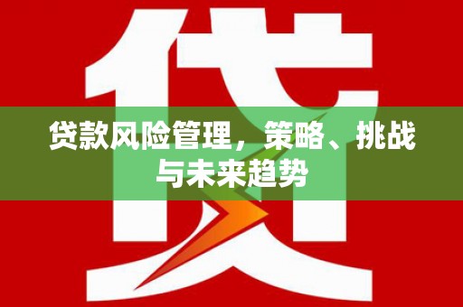 王益贷款风险管理，策略、挑战与未来趋势
