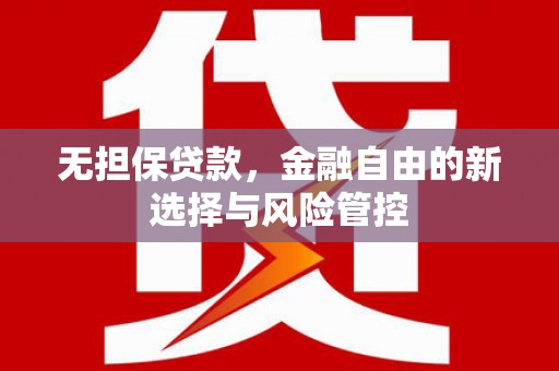 王益无担保贷款，金融自由的新选择与风险管控