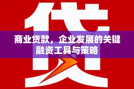 王益商业贷款，企业发展的关键融资工具与策略