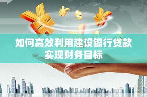 王益如何高效利用建设银行贷款实现财务目标