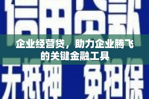 王益企业经营贷，助力企业腾飞的关键金融工具