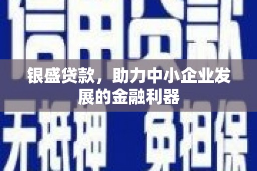 王益银盛贷款，助力中小企业发展的金融利器