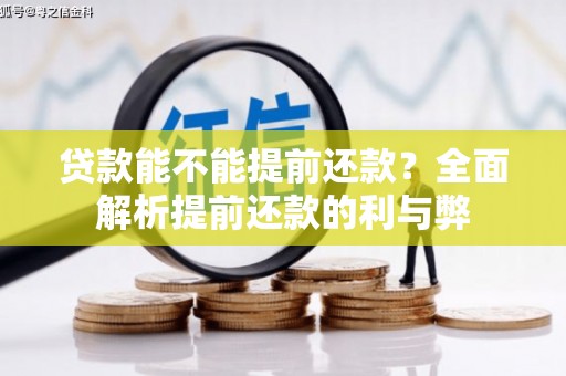 王益贷款能不能提前还款？全面解析提前还款的利与弊