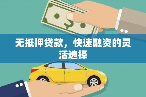 王益无抵押贷款，快速融资的灵活选择