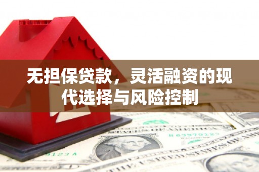 王益无担保贷款，灵活融资的现代选择与风险控制