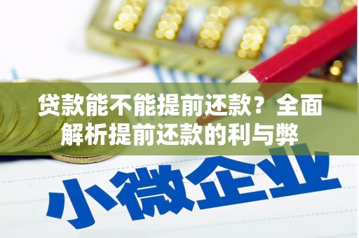 王益贷款能不能提前还款？全面解析提前还款的利与弊