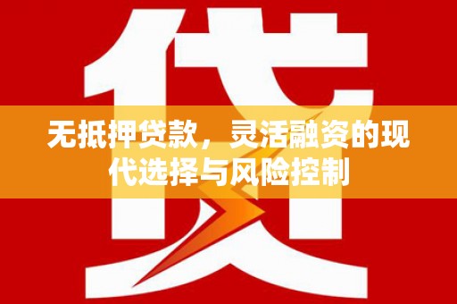 王益无抵押贷款，灵活融资的现代选择与风险控制