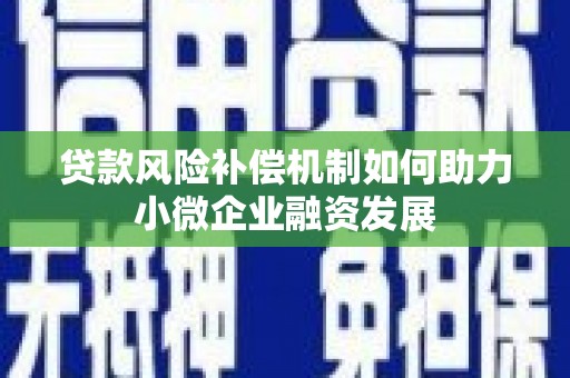 王益贷款风险补偿机制如何助力小微企业融资发展