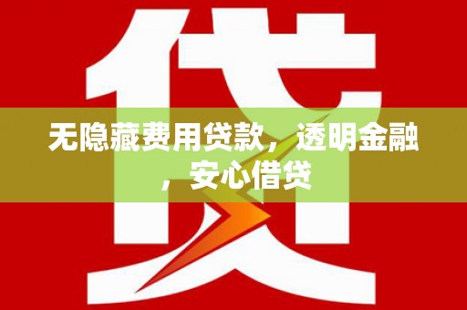 王益无隐藏费用贷款，透明金融，安心借贷