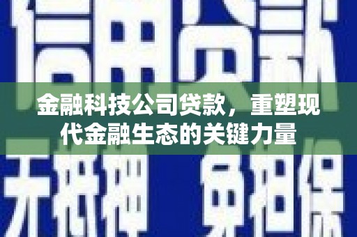 王益金融科技公司贷款，重塑现代金融生态的关键力量