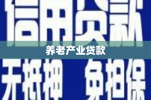 王益养老产业贷款