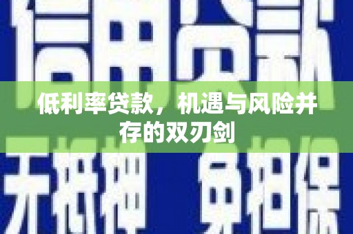王益低利率贷款，机遇与风险并存的双刃剑