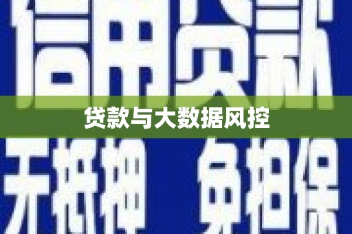 王益贷款与大数据风控