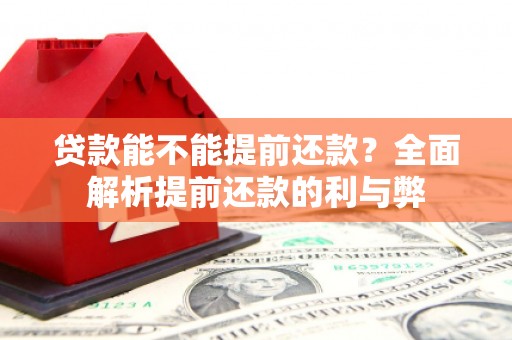 王益贷款能不能提前还款？全面解析提前还款的利与弊