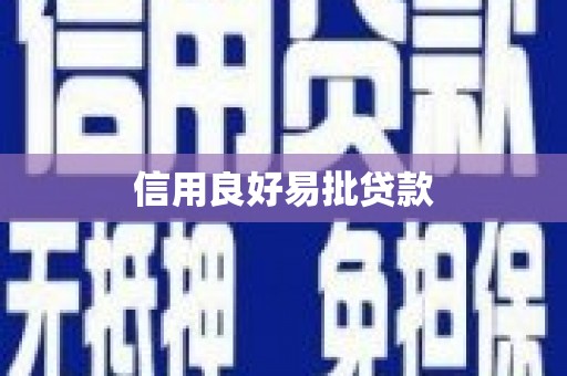 王益信用良好易批贷款