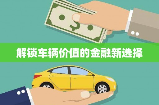 王益解锁车辆价值的金融新选择