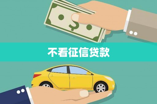 王益不看征信贷款