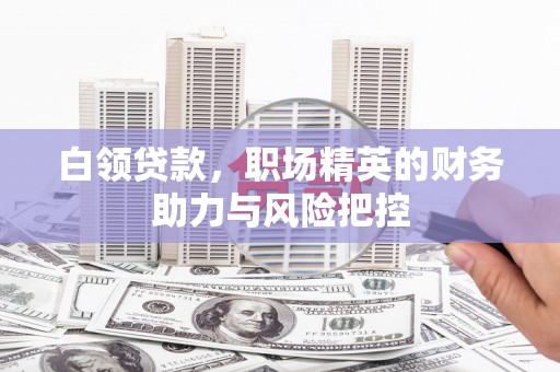 王益白领贷款,职场精英的财务助力与风险把控 王益白领贷款,职场精英的财务助力与风险把控